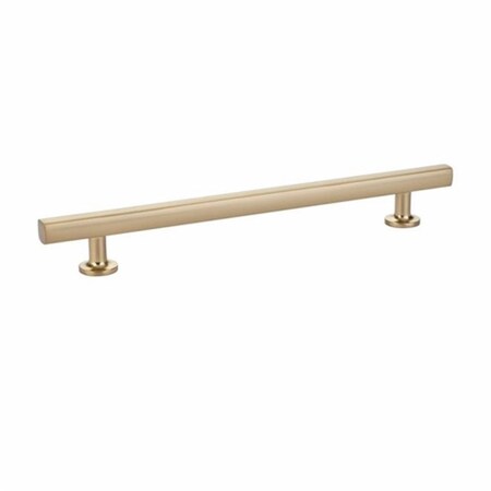 Patioplus 10 in. Center to Center Freestone Cabinet Pull, Satin Brass PA2667372